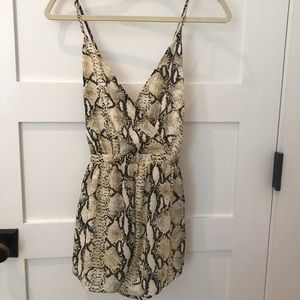 snakeskin romper